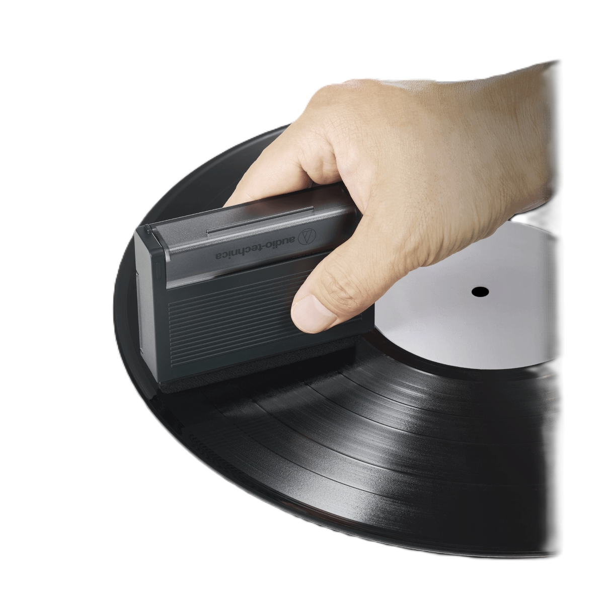 Audio Technica AT6028 3-in-1 Record Cleaning Tool with Record Cover Stand