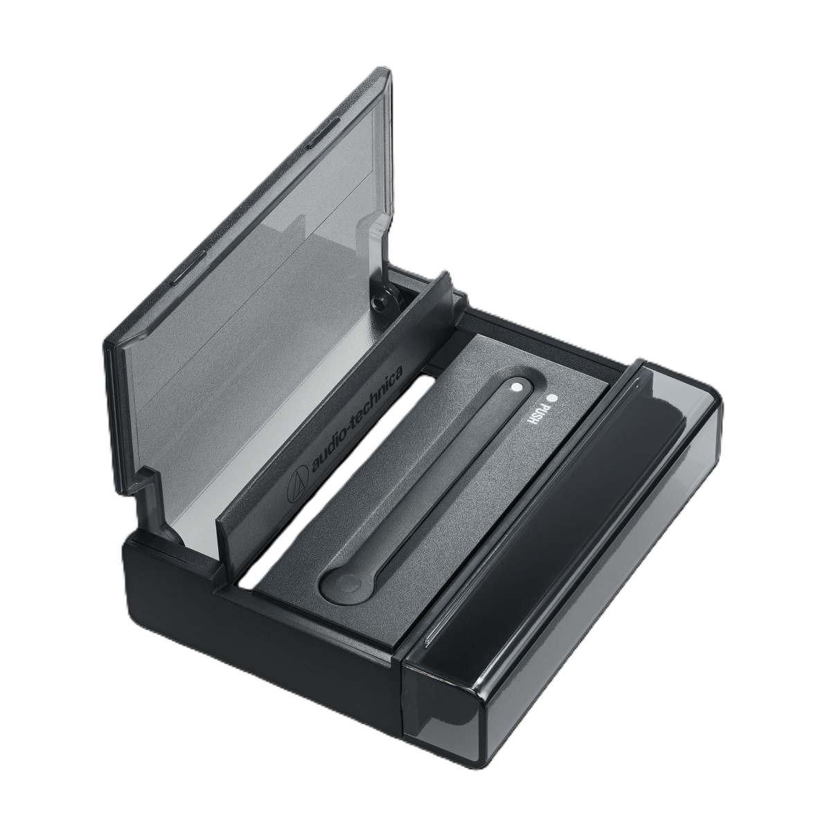 Audio Technica AT6028 3-in-1 Record Cleaning Tool with Record Cover Stand