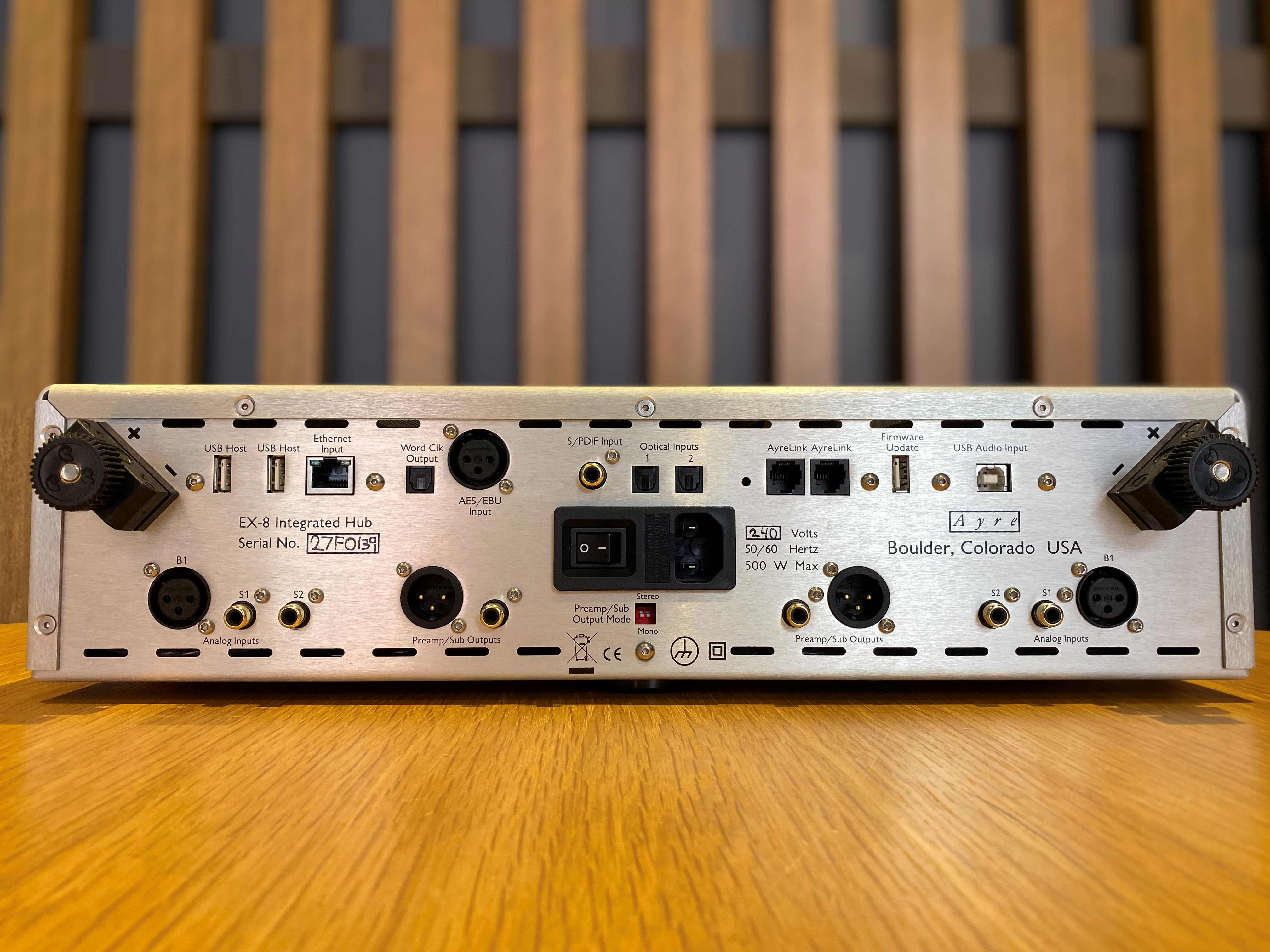 Ayre EX-8 (2.0)  2 x 100w Fully Loaded Integrated Amplifier - As Traded