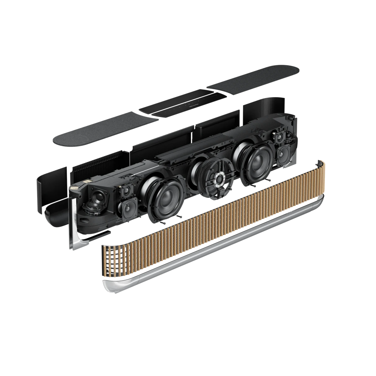 Ex Demo - Bang & Olufsen Beosound Theatre Package 55", Aluminium / Oak, LG C4 55" OLED TV