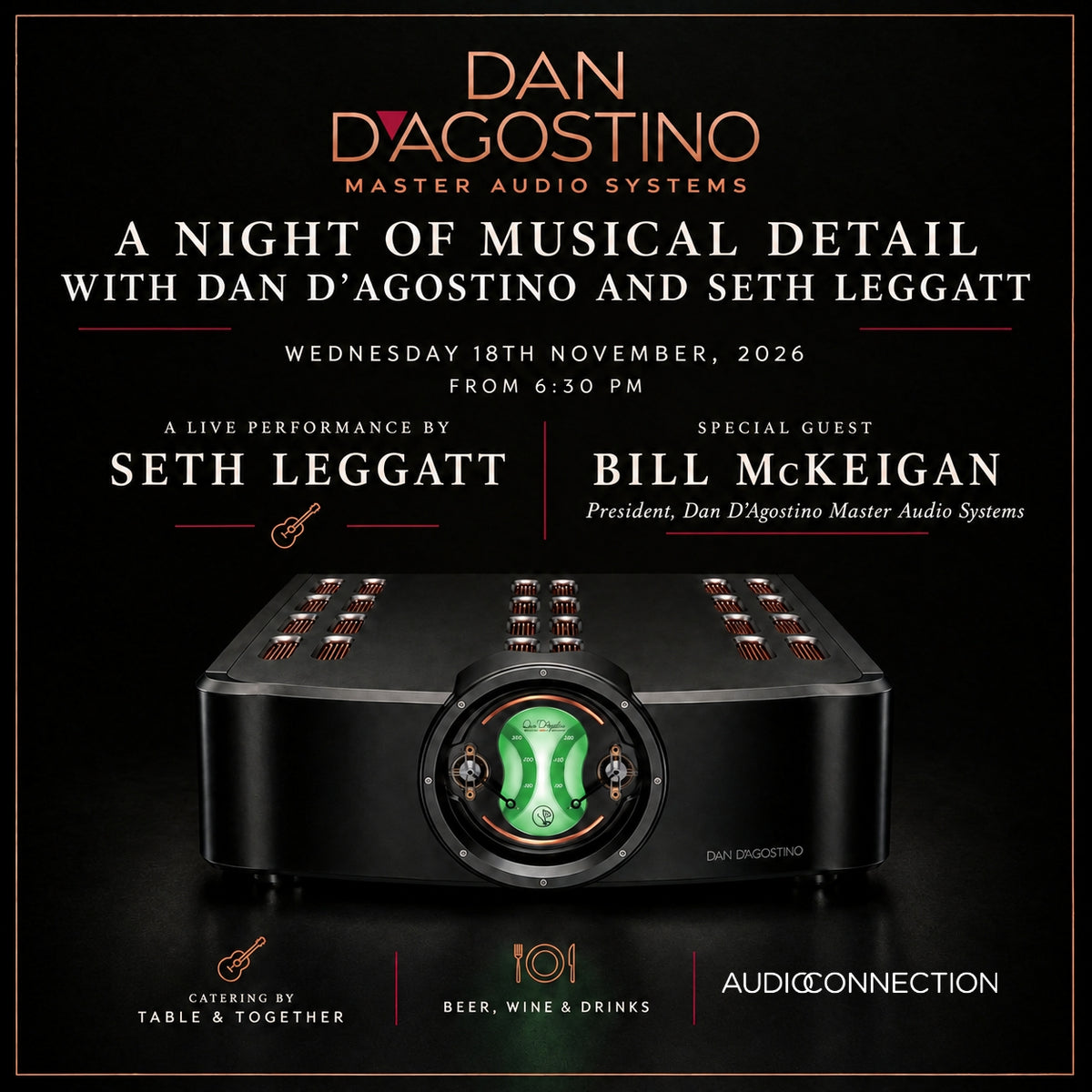 A Night of Musical Detail - with Dan D'agostino and Seth Leggatt