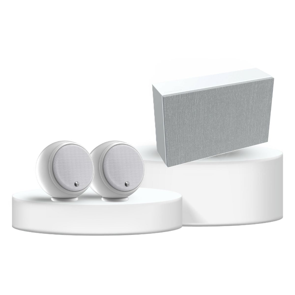Gallo Acoustics Micro Speaker and Subwoofer 2.1 Package profilesub white