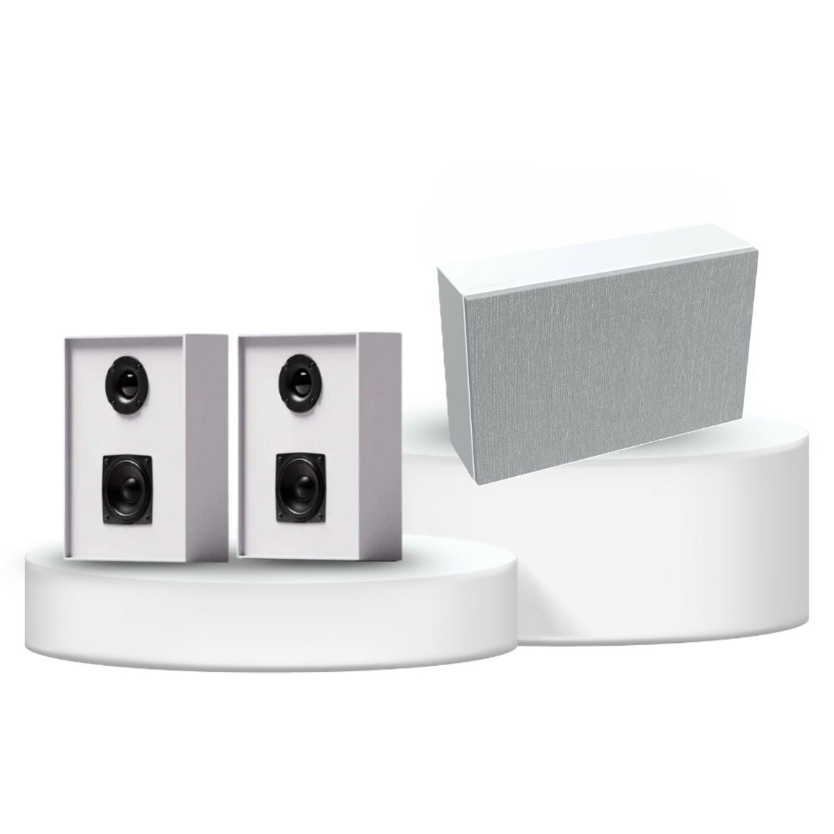 Gallo Acoustics Profile 1 Speaker and Subwoofer 2.1 Package profilesub white