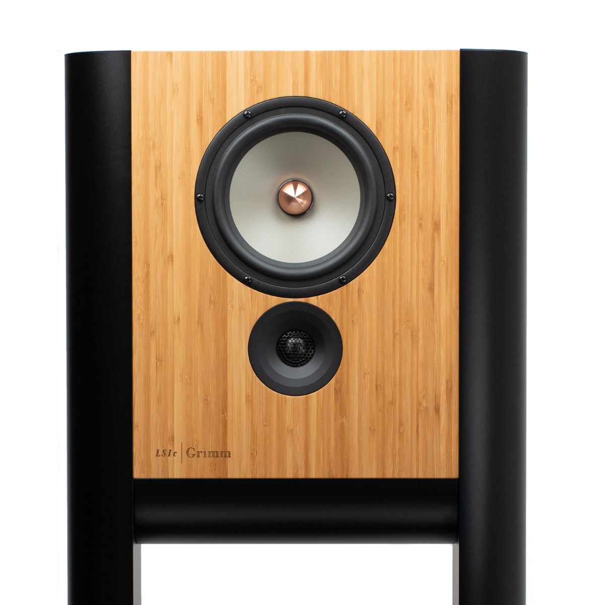Grimm Audio LS1c Loudspeakers bamboo front zoom