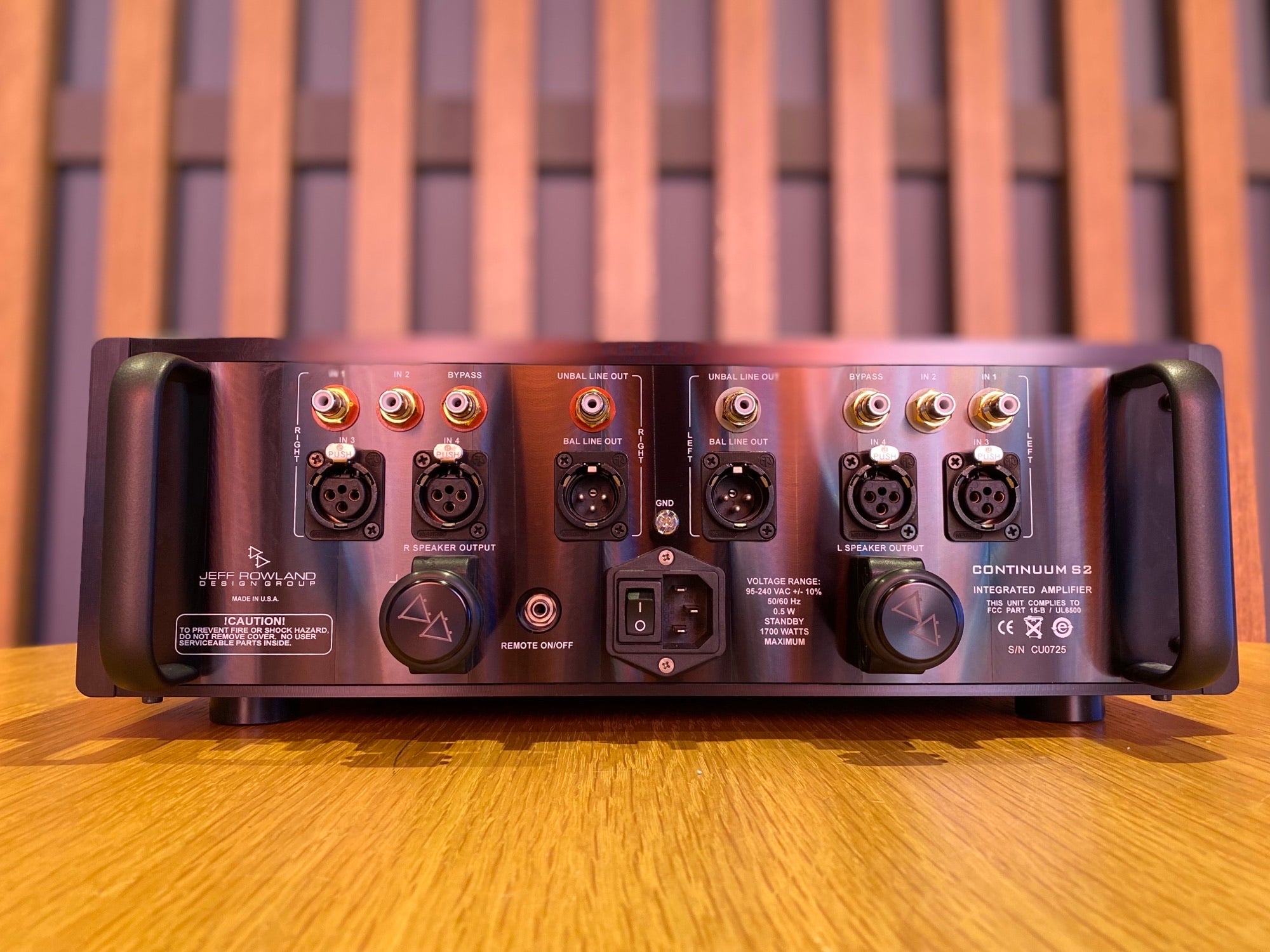 Jeff Roland Continuum S2 Integrated Amplifier with DAC - Consignment