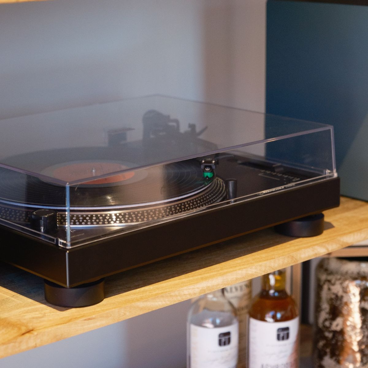 KEF Coda W Wireless Active Speakers and Audio Technica AT-LP120XBT-USB Direct Drive Turntable Bundle