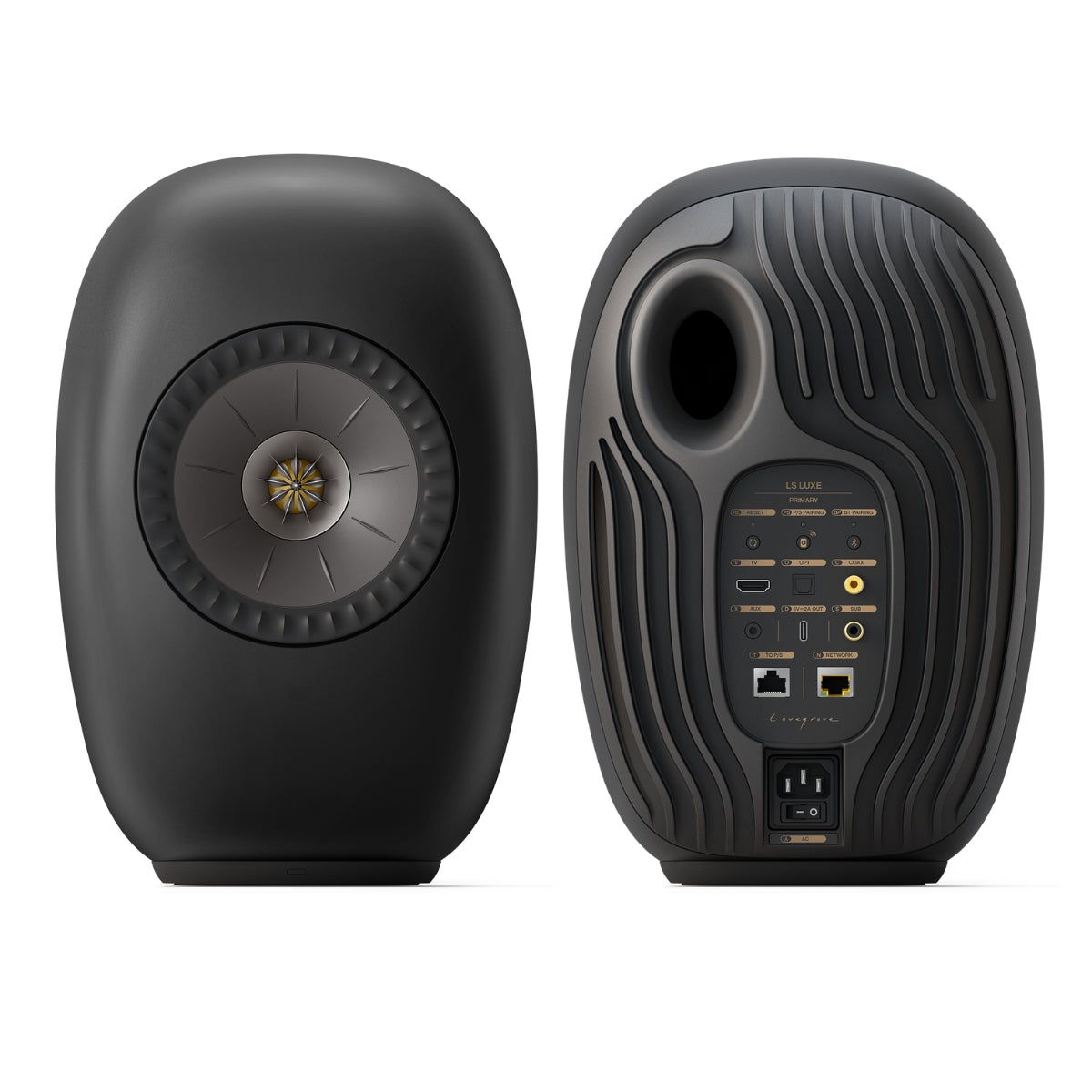 KEF LS LUXE Wireless Active Speakers Eclipse Black