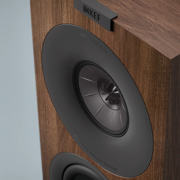 KEF Q Concerto Walnut Closeup