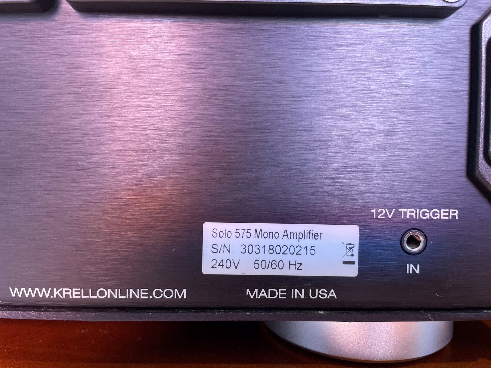 Krell Solo 575 XD Mono Amplifiers Pair - As Traded
