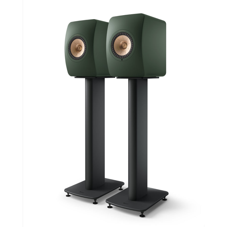 KEF LS50 Wireless II Active Speakers and KEF S2 Speaker Floor Stands Bundle