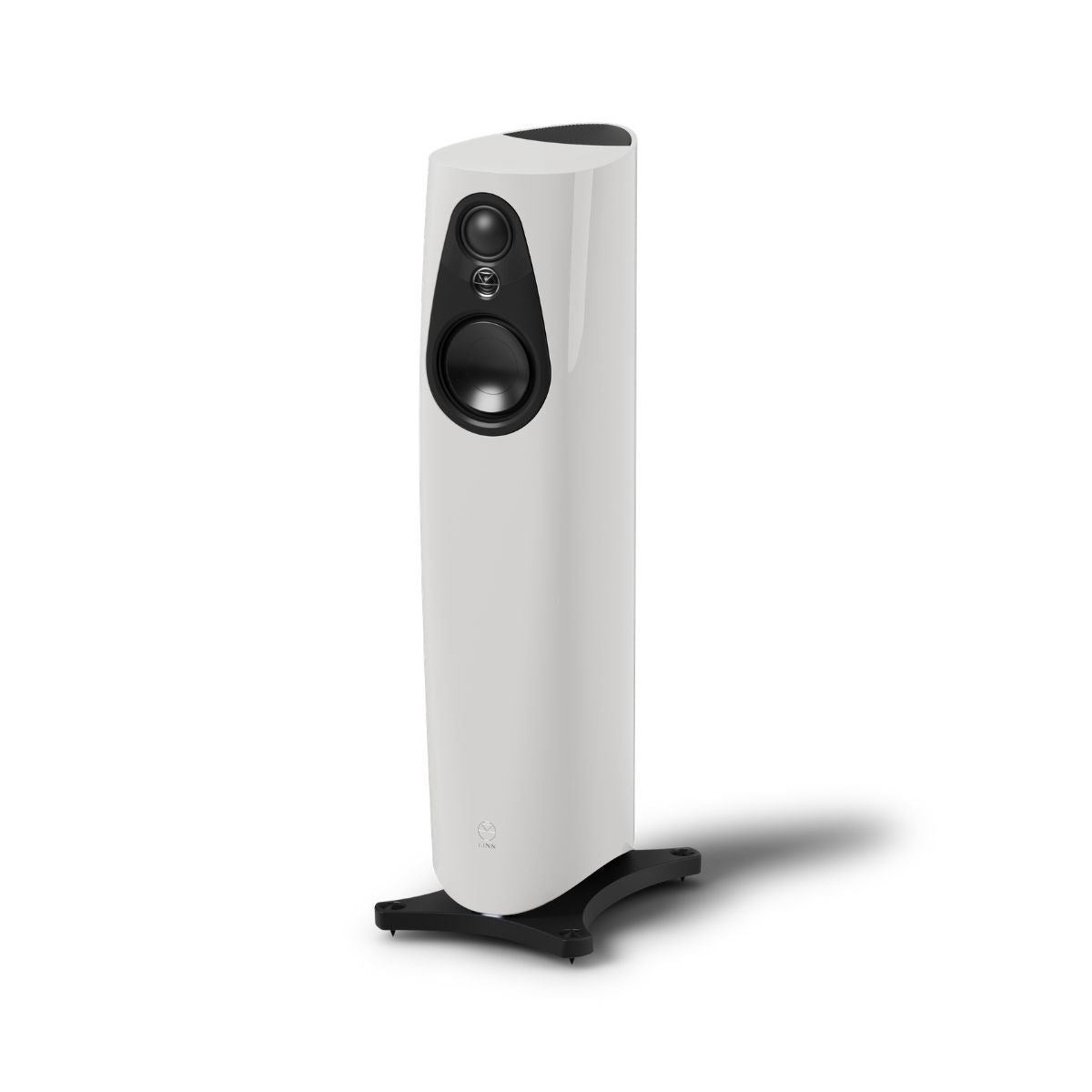 Linn 343 Exakt Loudspeakers with Pistonik Alpine White