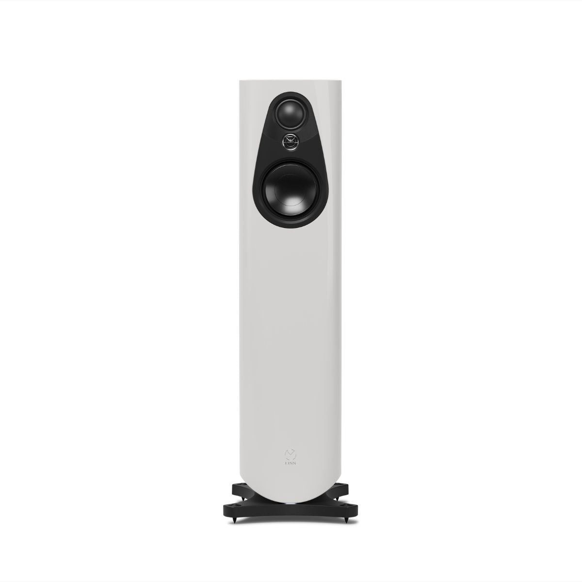 Linn 343 Exakt Loudspeakers with Pistonik Alpine White