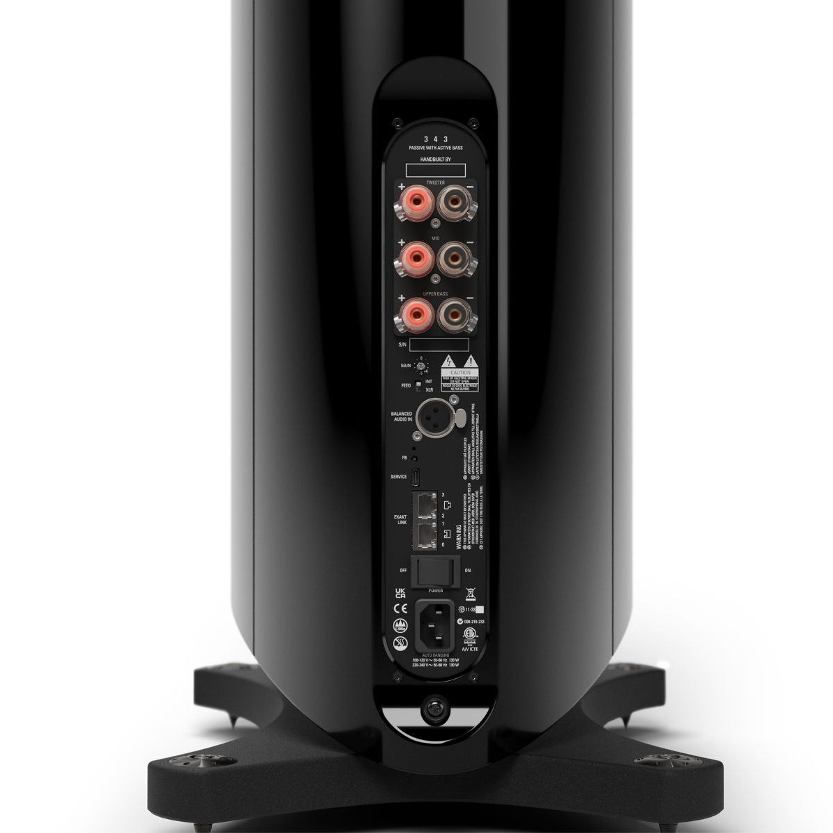 Linn 343 Exakt Loudspeakers with Pistonik Piano Black
