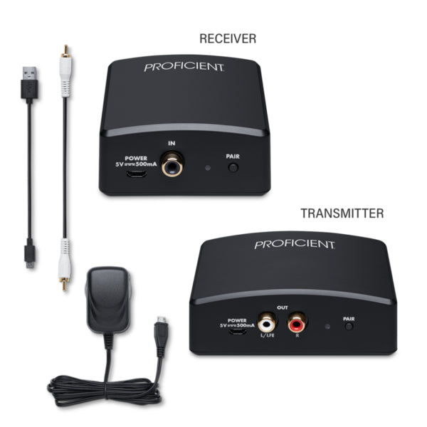 Proficient Audio Wireless Subwoofer Transmitter/Receiver (WIR-SUB-KIT, WIR-RX)
