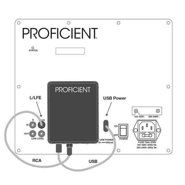 Proficient Audio Wireless Subwoofer Transmitter/Receiver (WIR-SUB-KIT, WIR-RX)