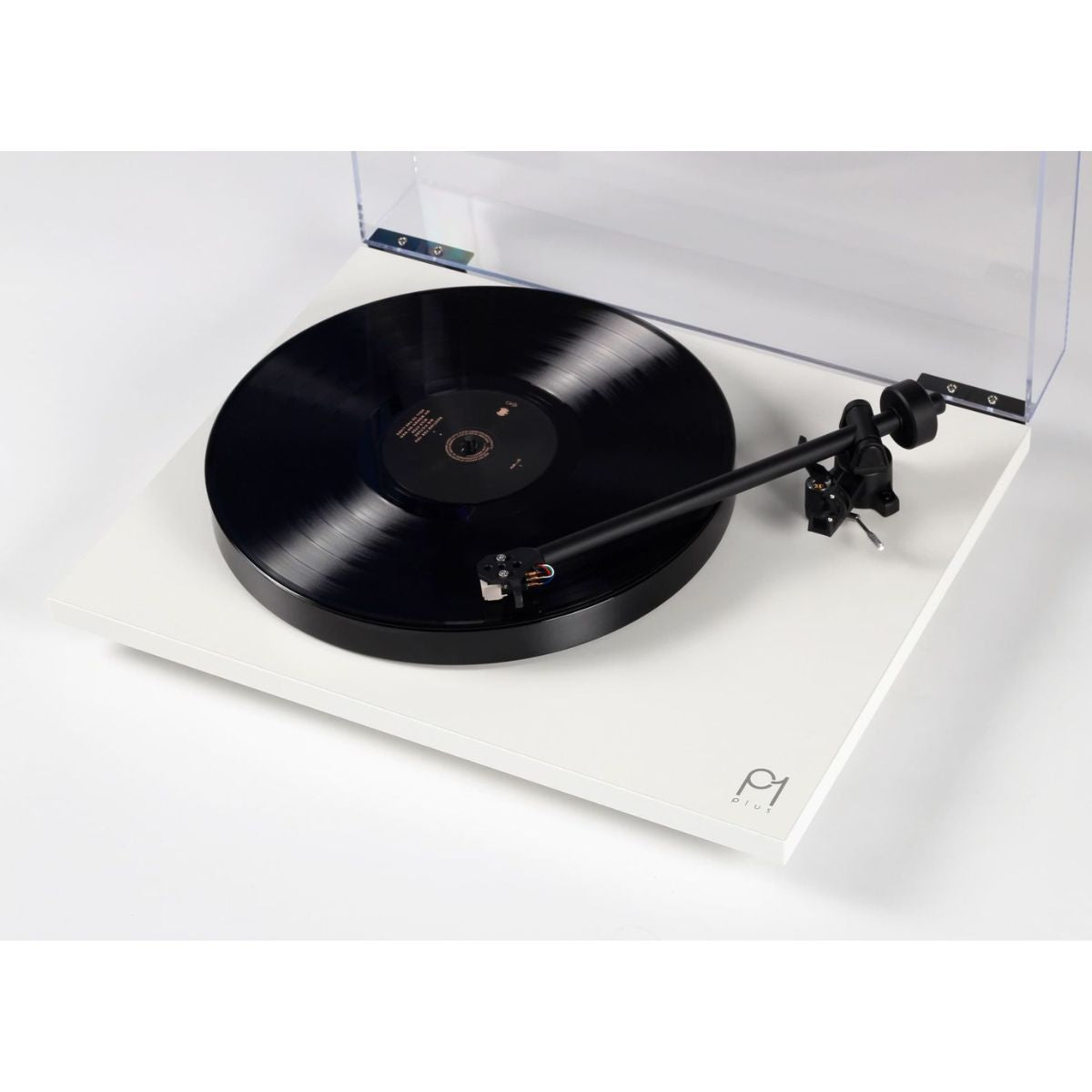 Rega Planar 1 Plus Turntable white angled 2