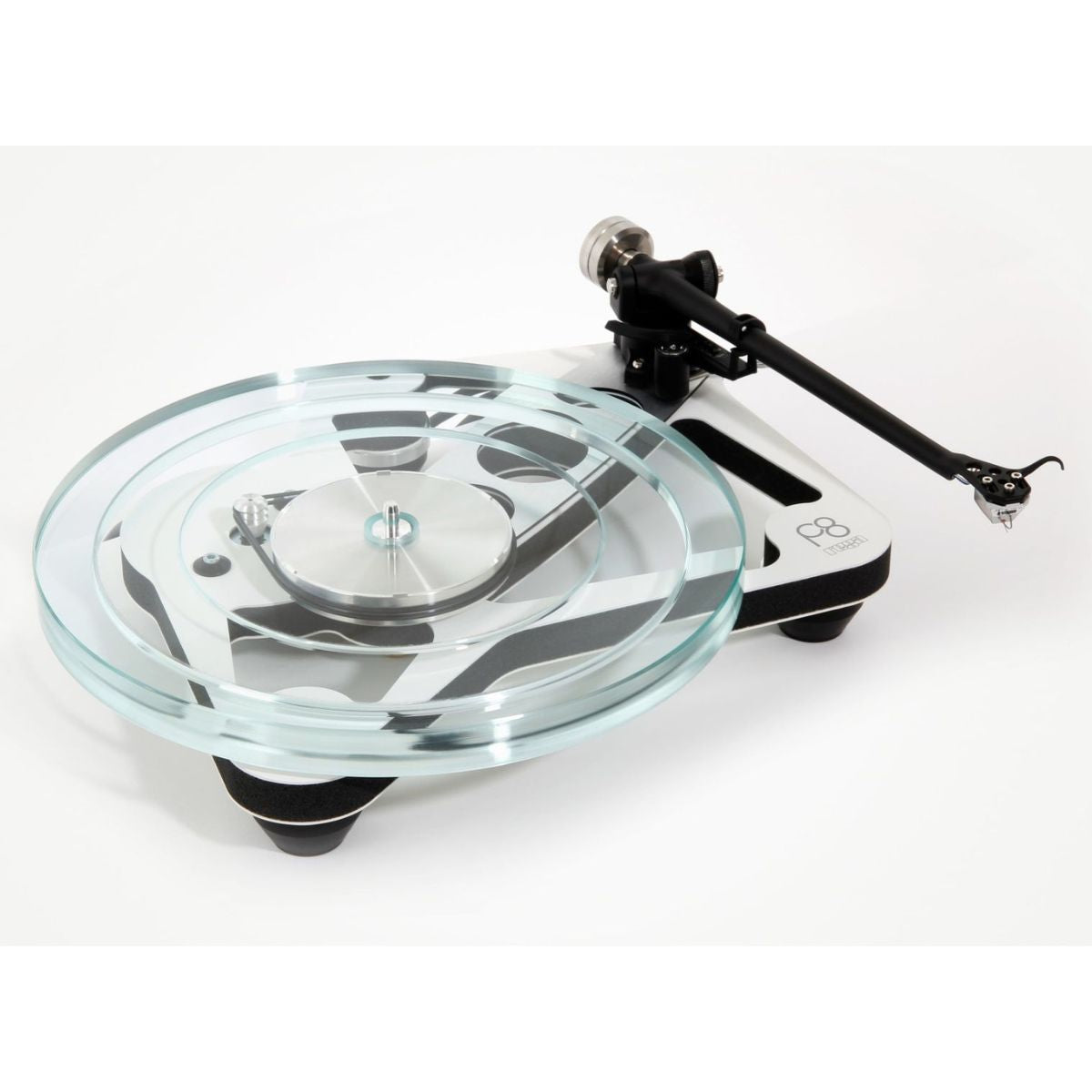 Rega Planar 8 Turntable white angled