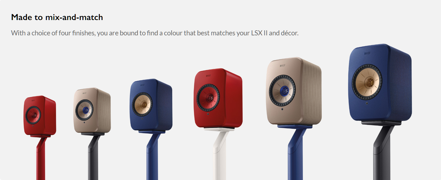 KEF S1 Floor Stands for KEF LSX and LSX II