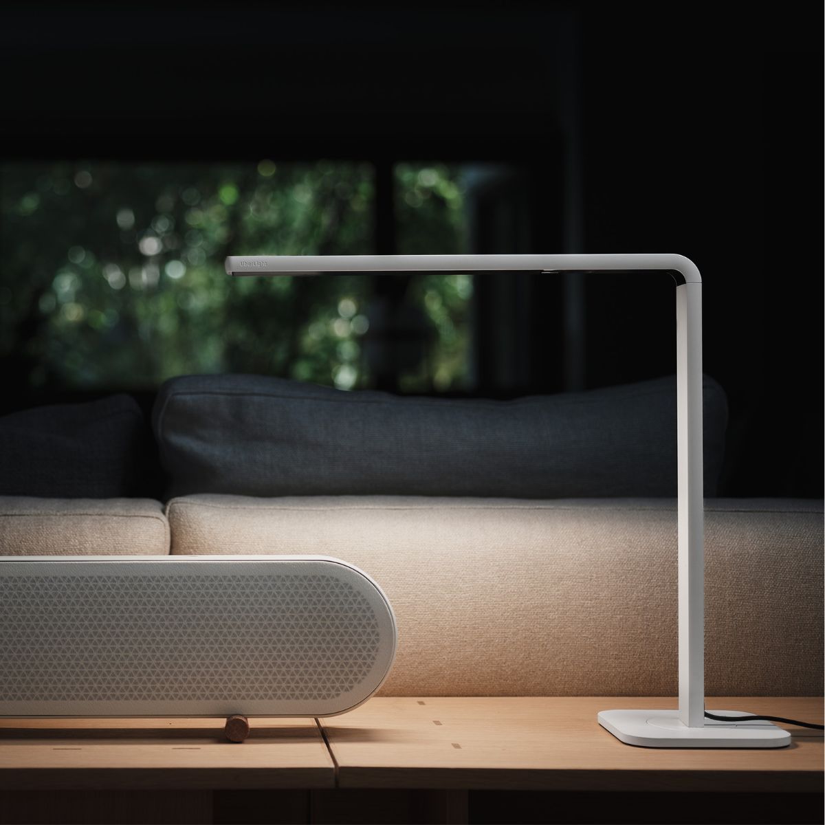UberLight Frame LED Desk/Audio Light white lifestyle