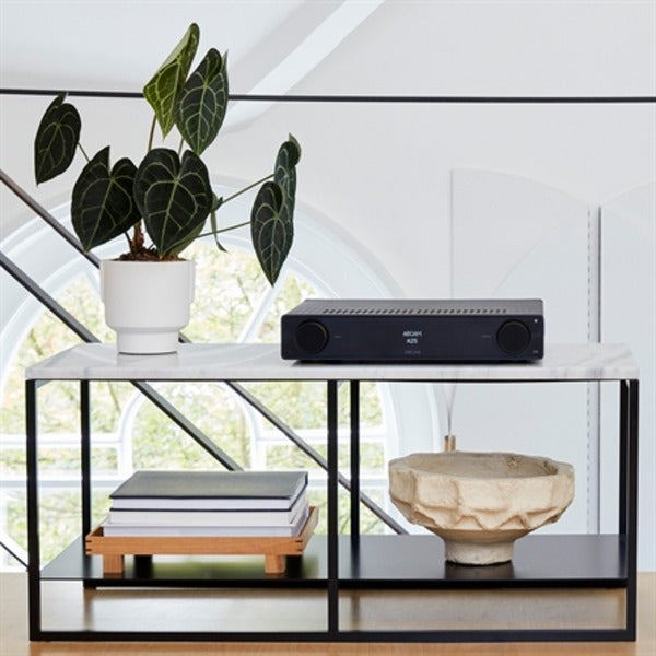 Arcam A25 Integrated Amplifier on Shelf