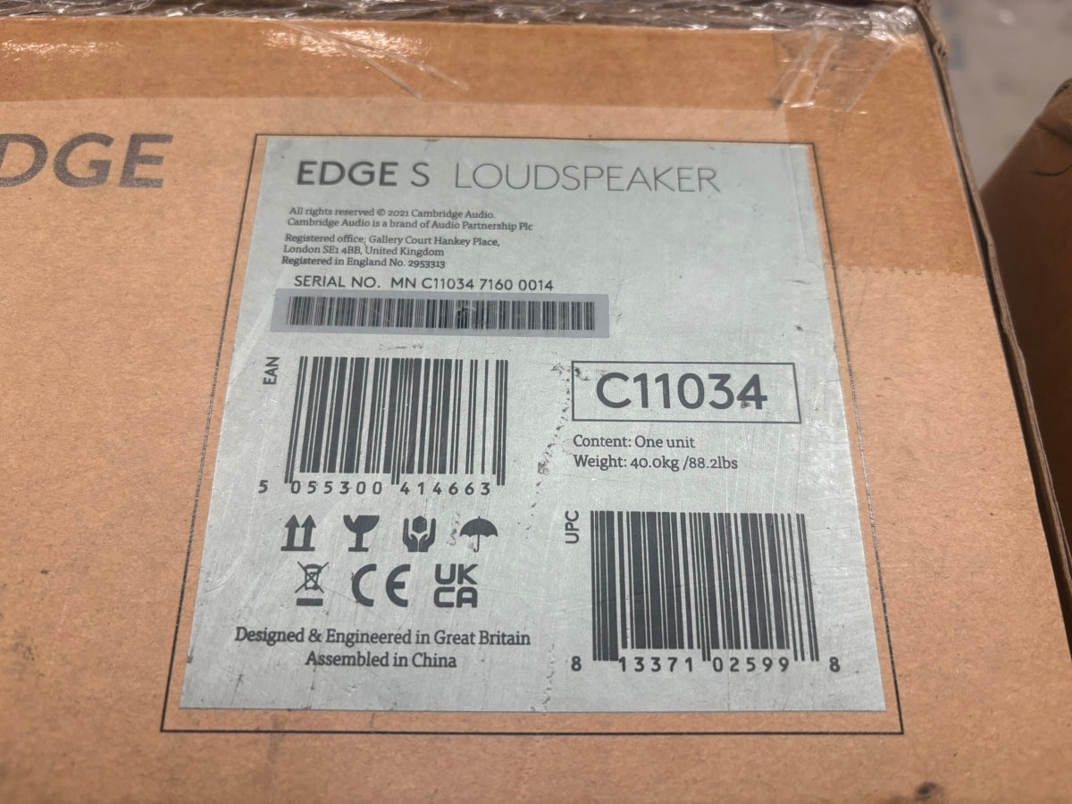 Cambridge Audio Edge S Limited Edition Floorstanding Speakers - Consignment