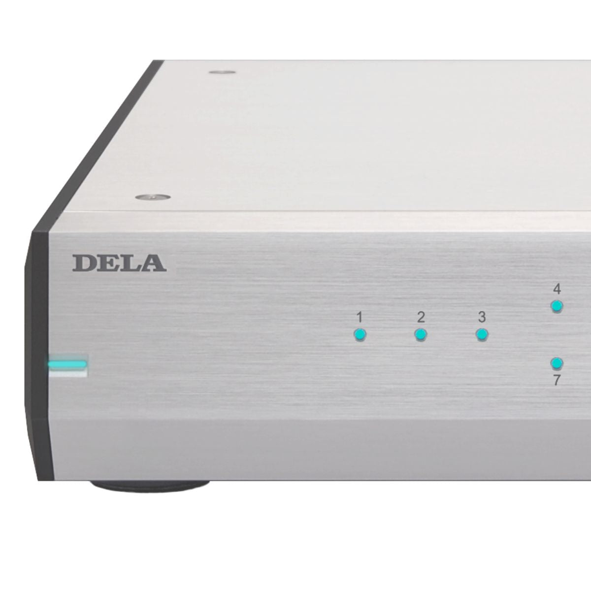 dela-melco-s50-network-switch-silver-front-zoom-left