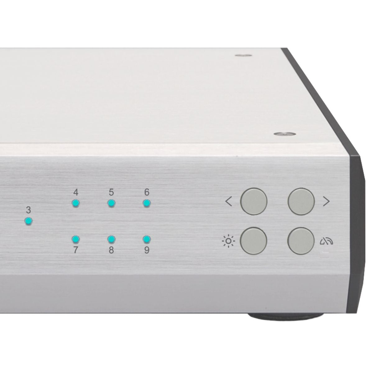 dela-melco-s50-network-switch-silver-front-zoom-right