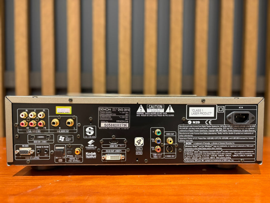 Denon DVD-3910 Universal DVD Player (SACD Compatible) - Consignment