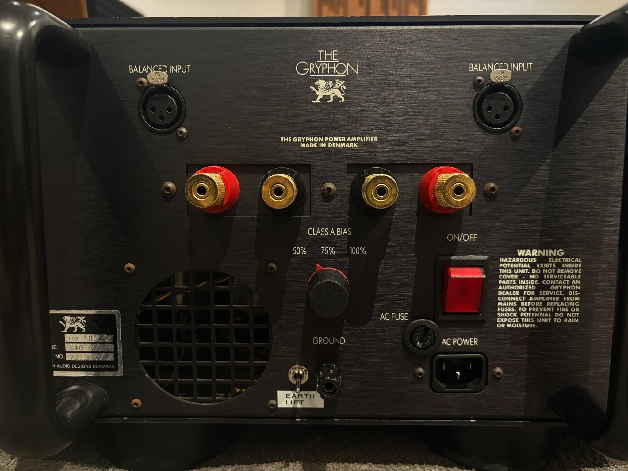 Gryphon DM-100 Power Amplifier - As Traded