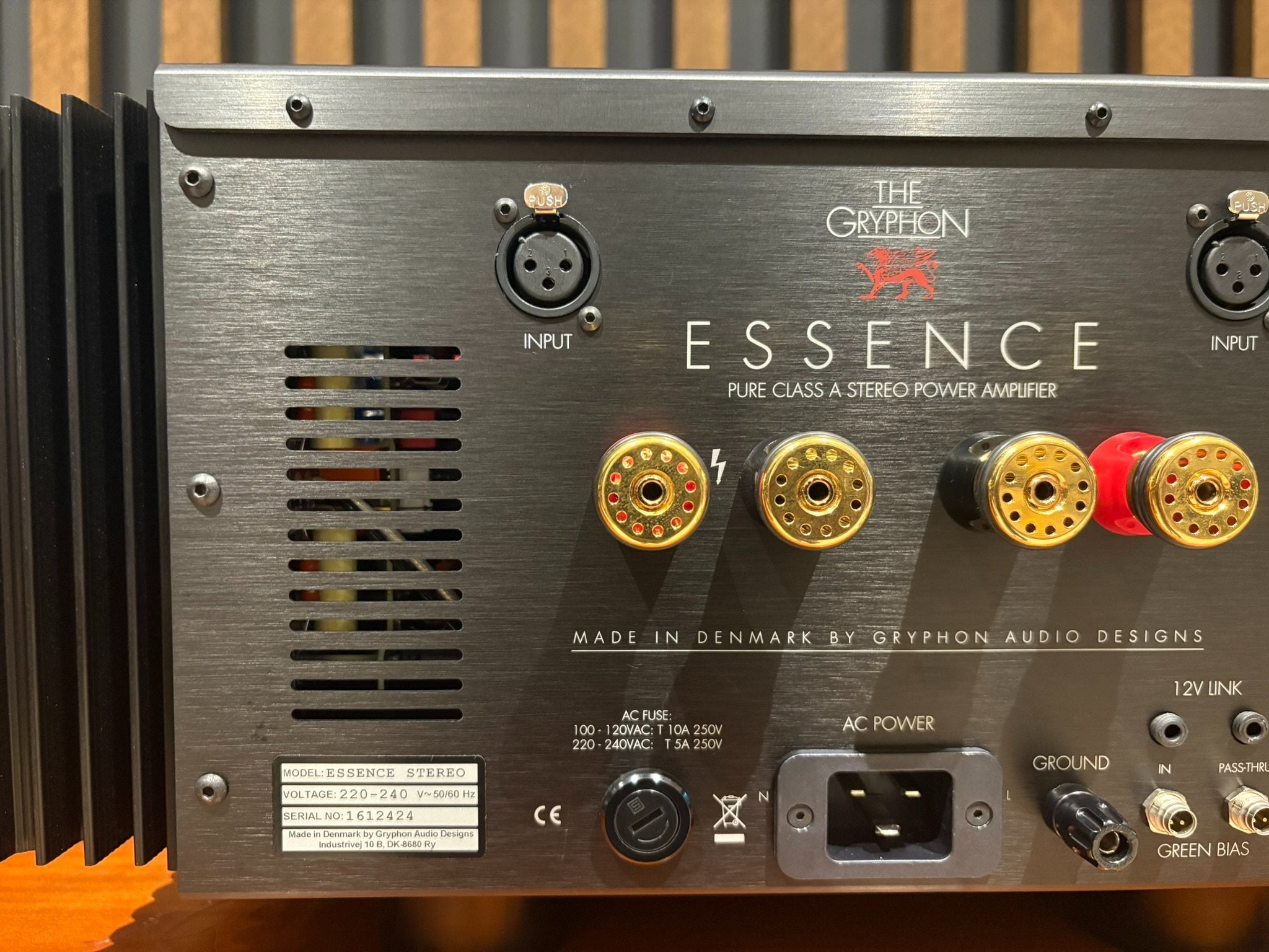 Gryphon Essence Stereo Power Amplifier - As Traded