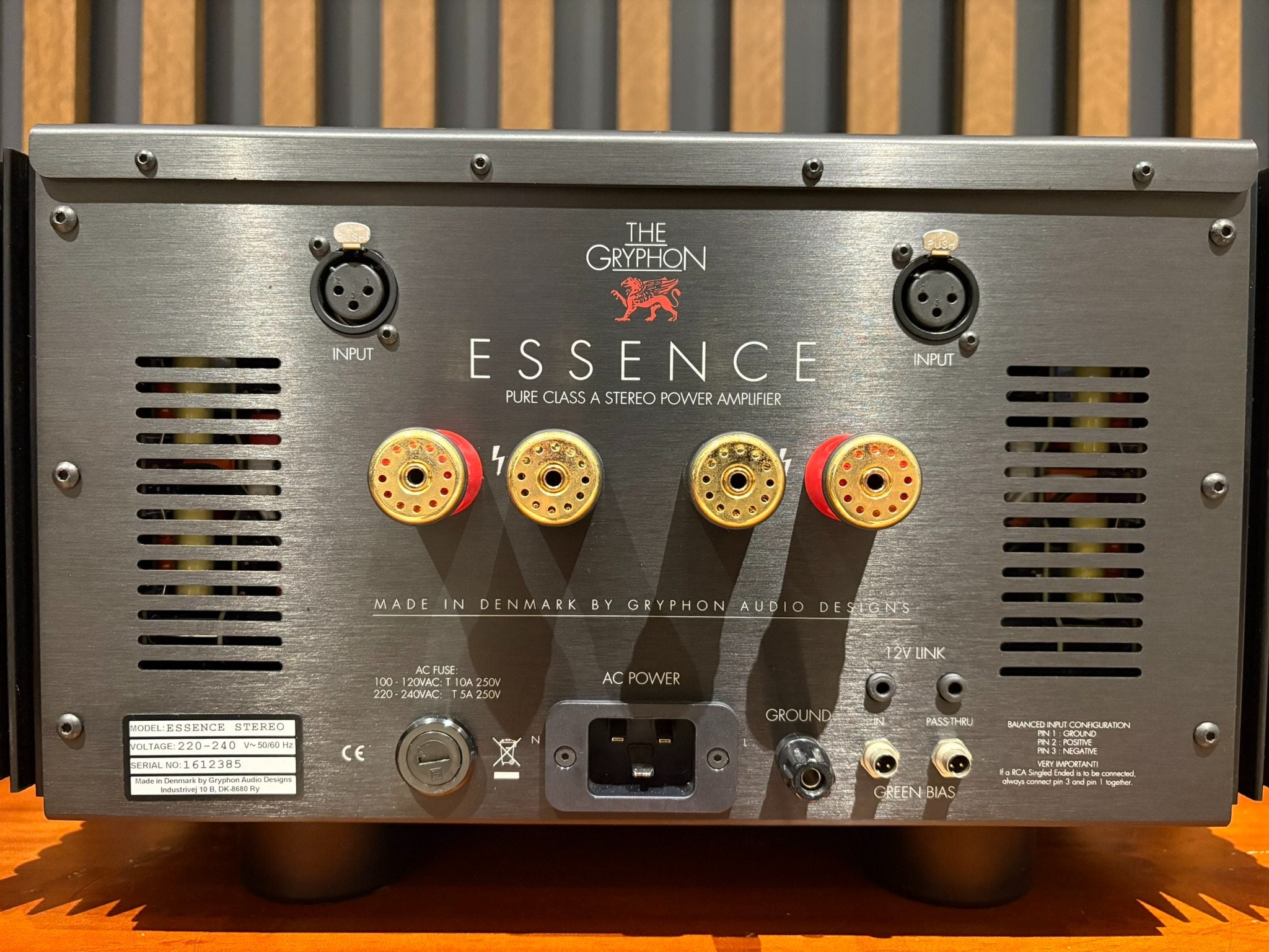 Gryphon Essence Stereo Power Amplifier - As Traded