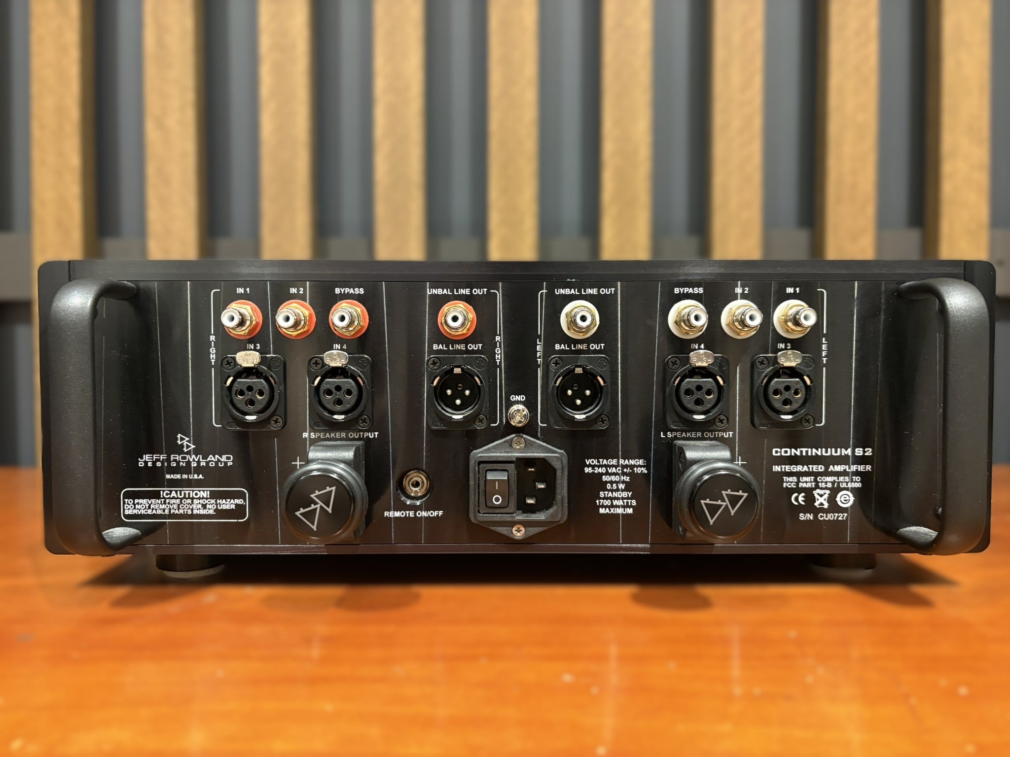 Jeff Rowland Continuum S2 Integrated Amplifier - Consignment