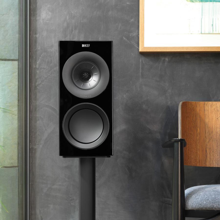 KEF R3 Bookshelf Speakers, Black (Non-Meta) - Ex Demo
