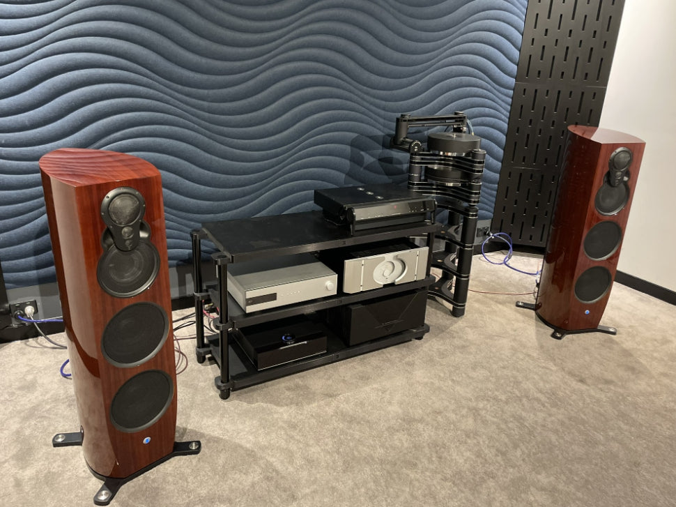 Linn 350 Klimax Exakt Floorstanding Speakers, Rosenut - As Traded