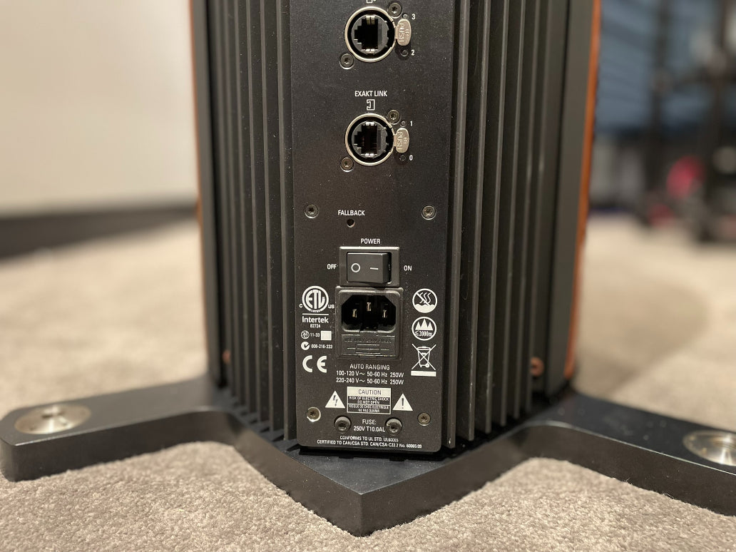 Linn 350 Klimax Exakt Floorstanding Speakers, Rosenut - As Traded