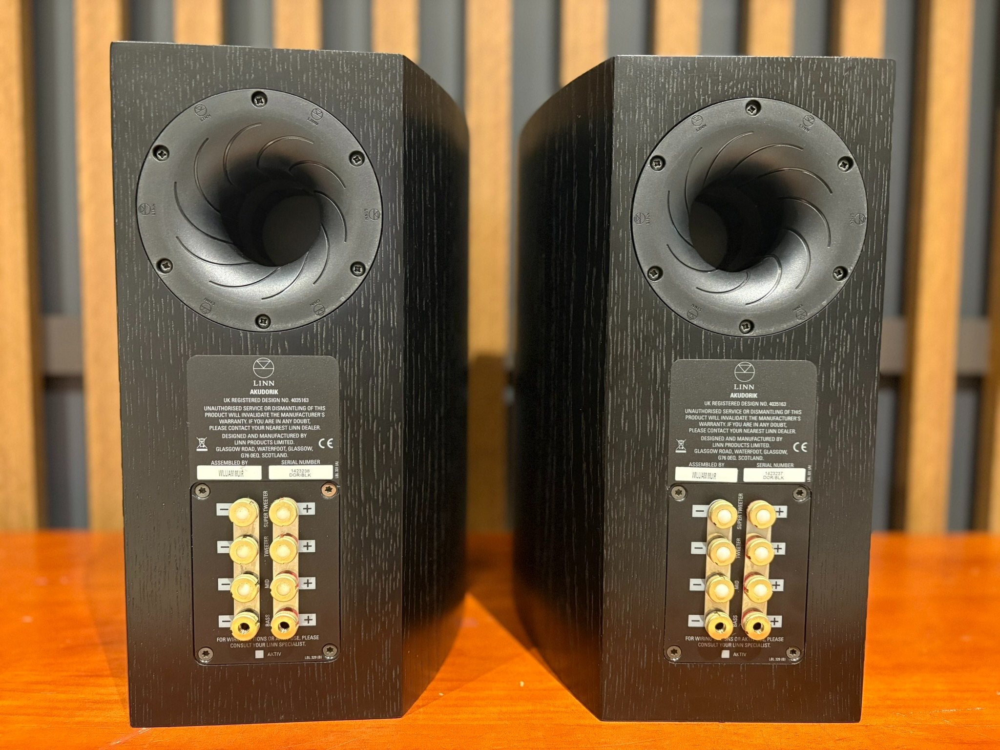 Linn Akudorik Passive Bookshelf Speakers, Black - As Traded