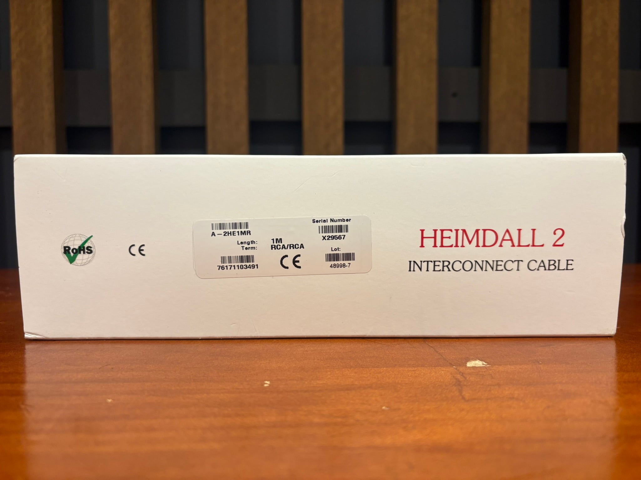 Nordost Heimdall 2 RCA Cable, 1m - As Traded