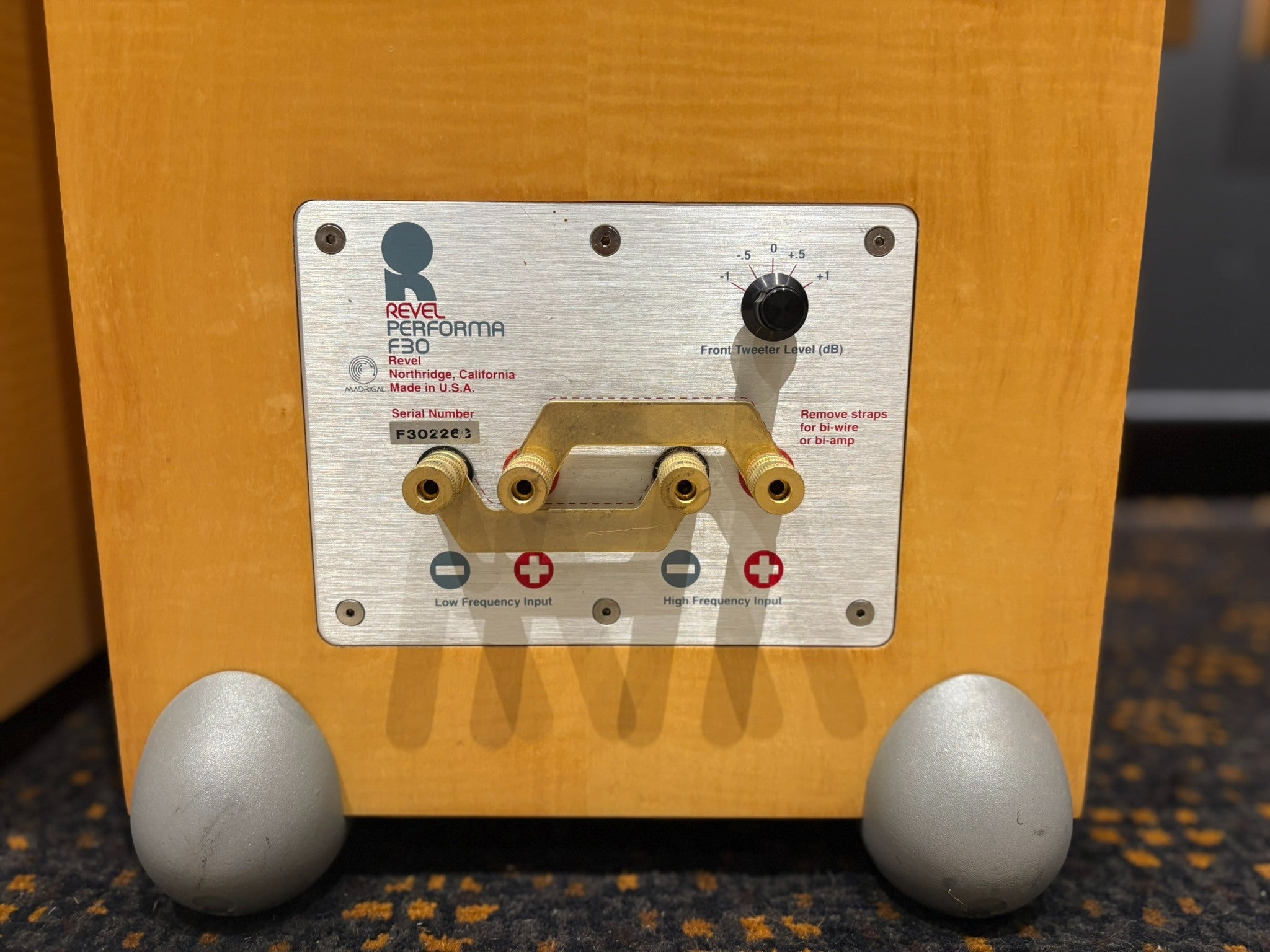 Revel Performa F30 Floorstanding Speakers, Maple - Consignment