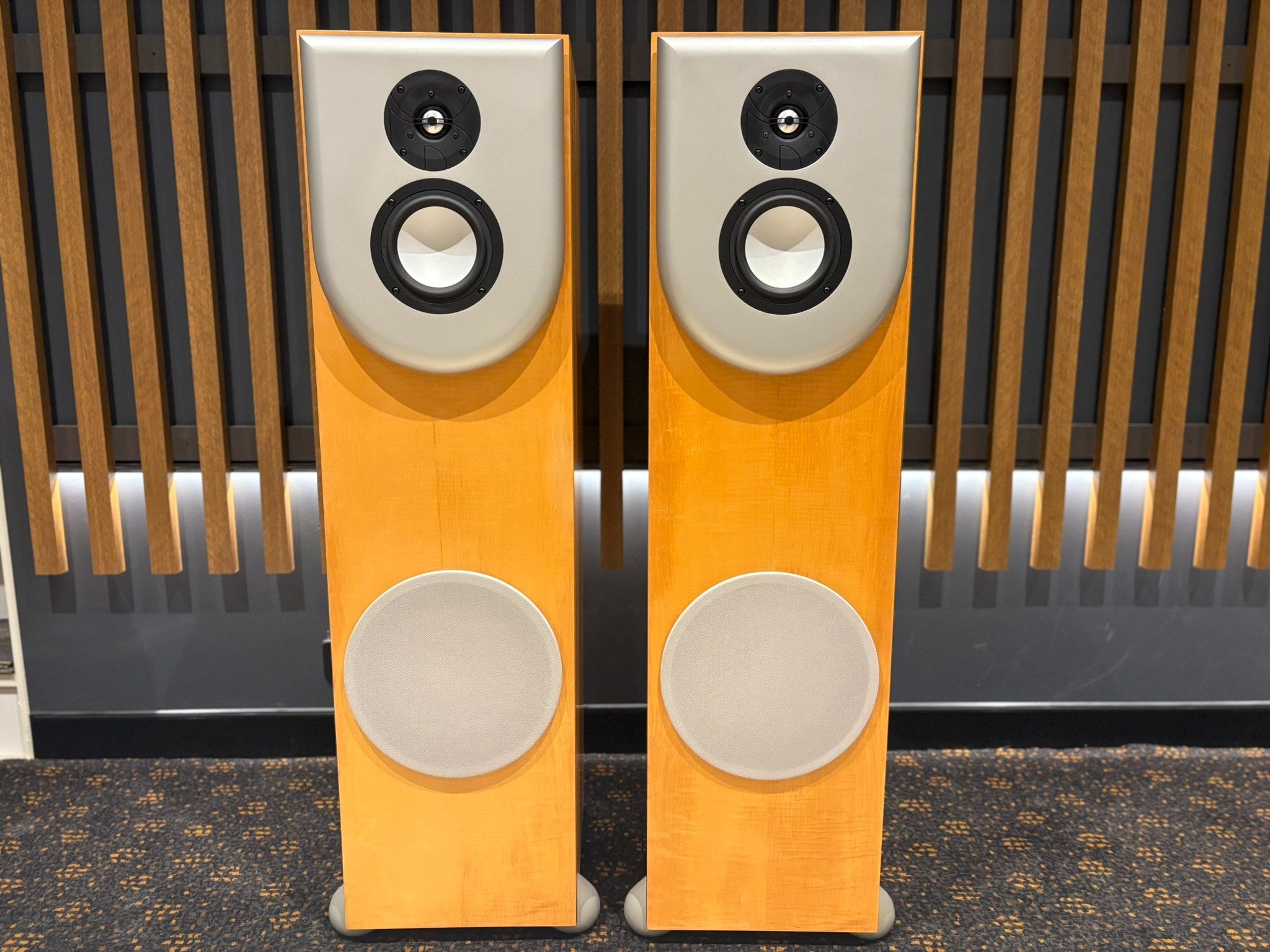 Revel Performa F30 Floorstanding Speakers, Maple - Consignment