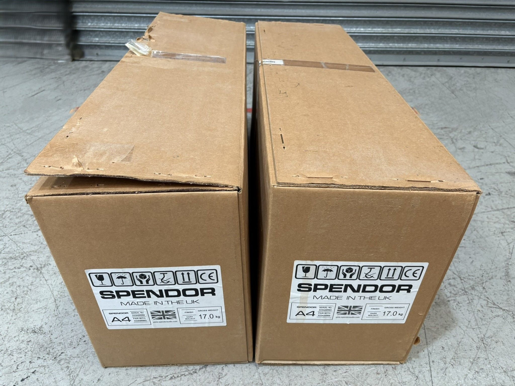 Spendor A4 Compact Floorstanding Speakers, Walnut - Consignment