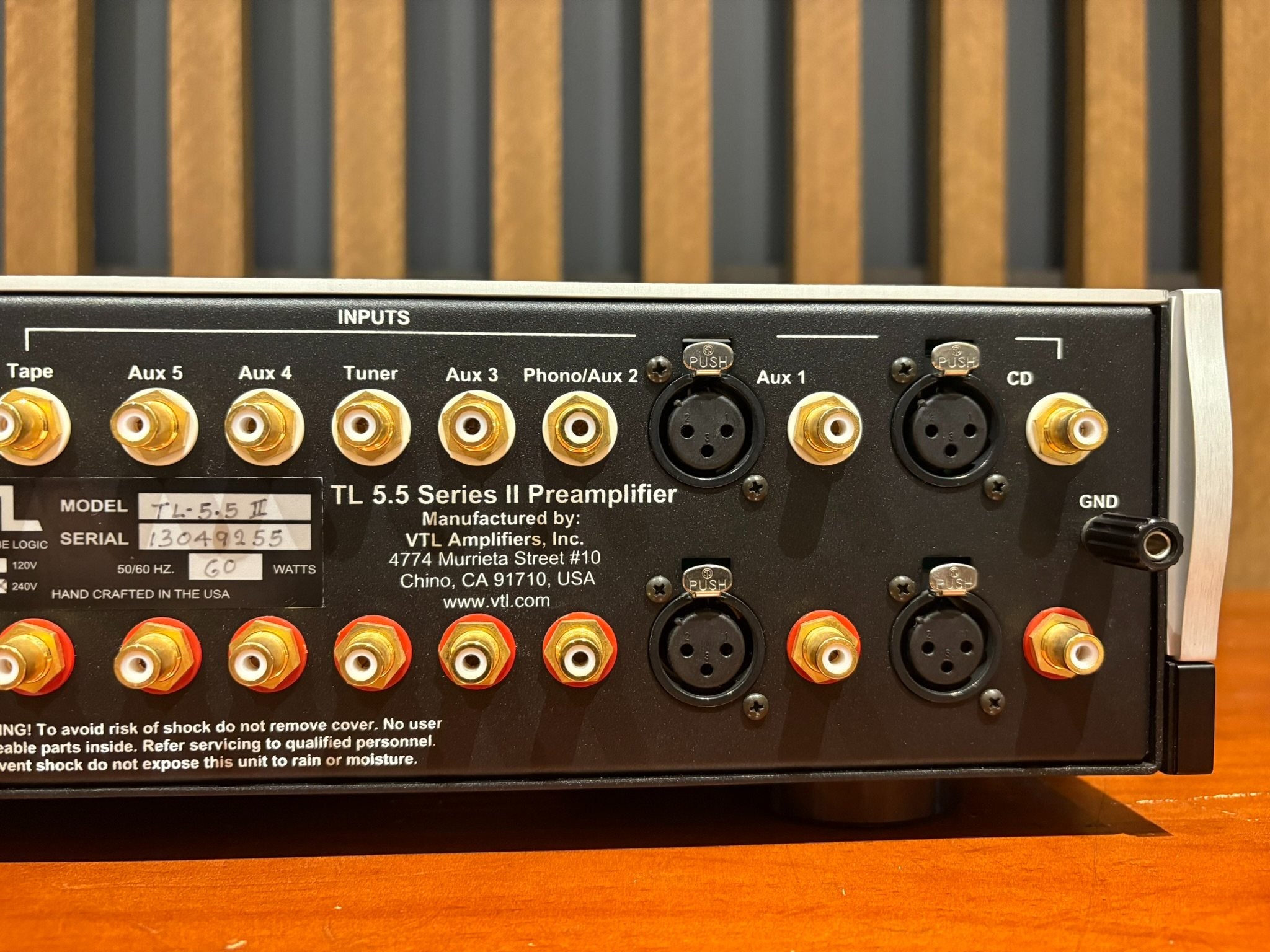VTL TL5.5 Series II Preamplifier - As Traded