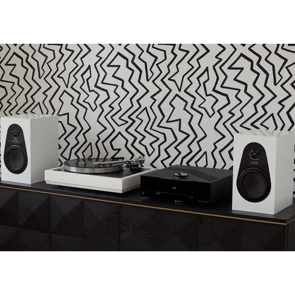 White Linn 119 Bookshelf Speakers in Situ