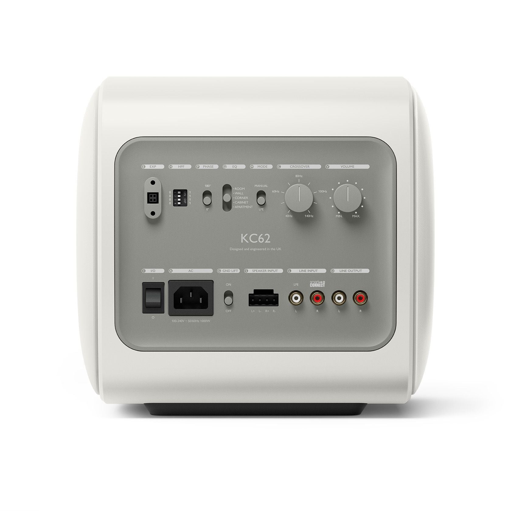 KEF KC62 White Rear