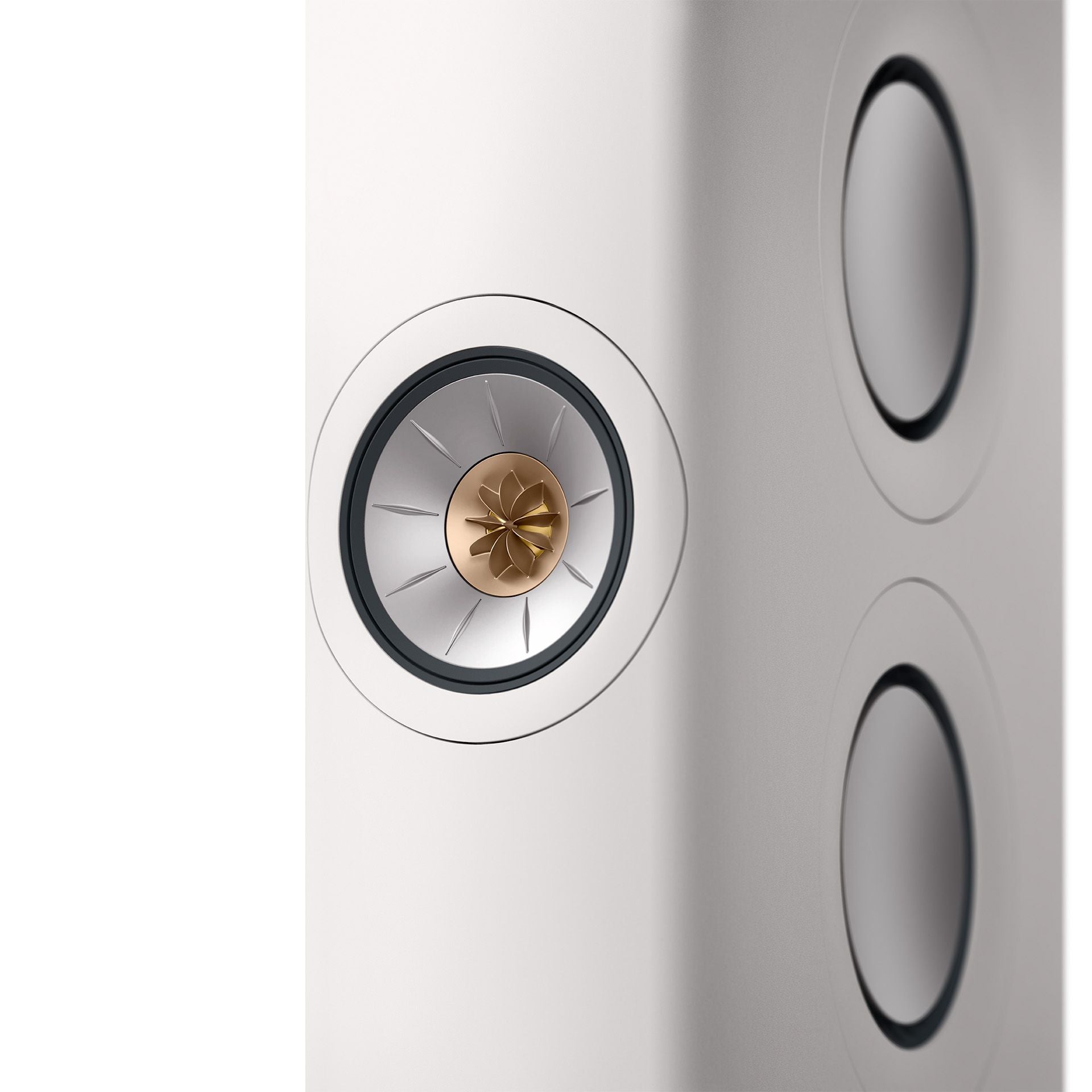 KEF LS60 White Closeup