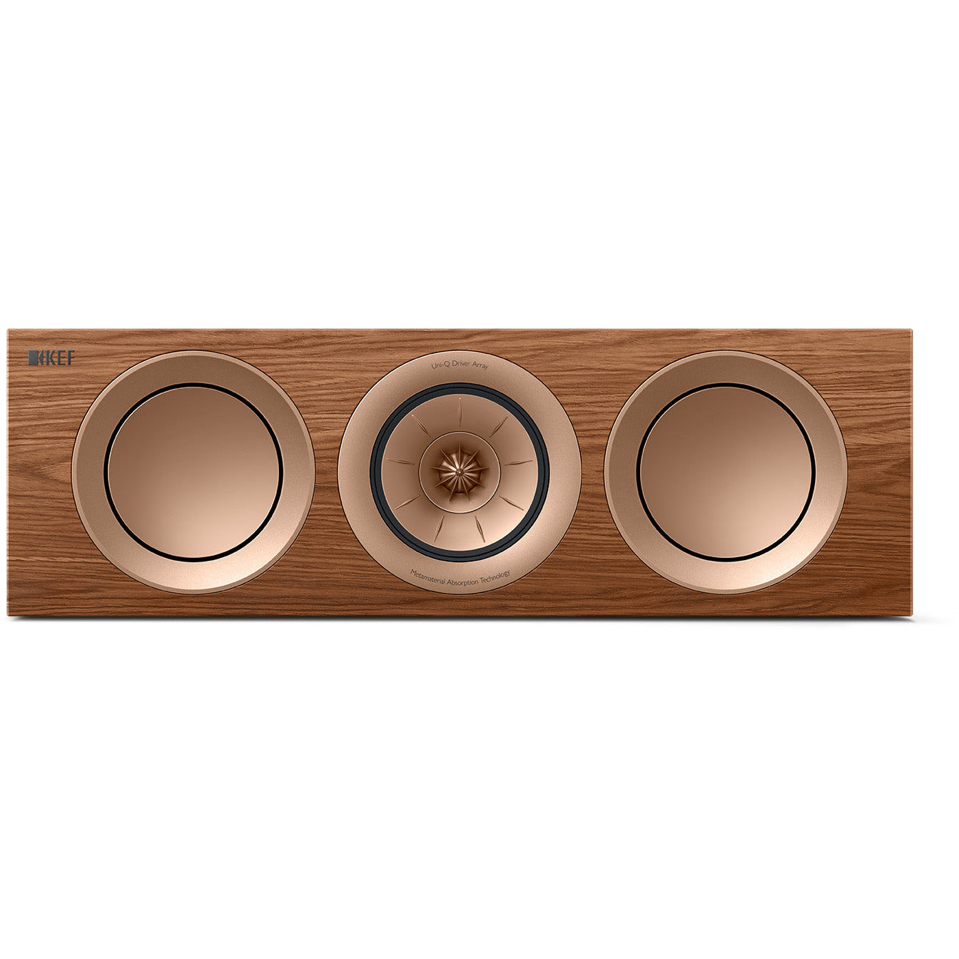 KEF R2 Meta Walnut Front