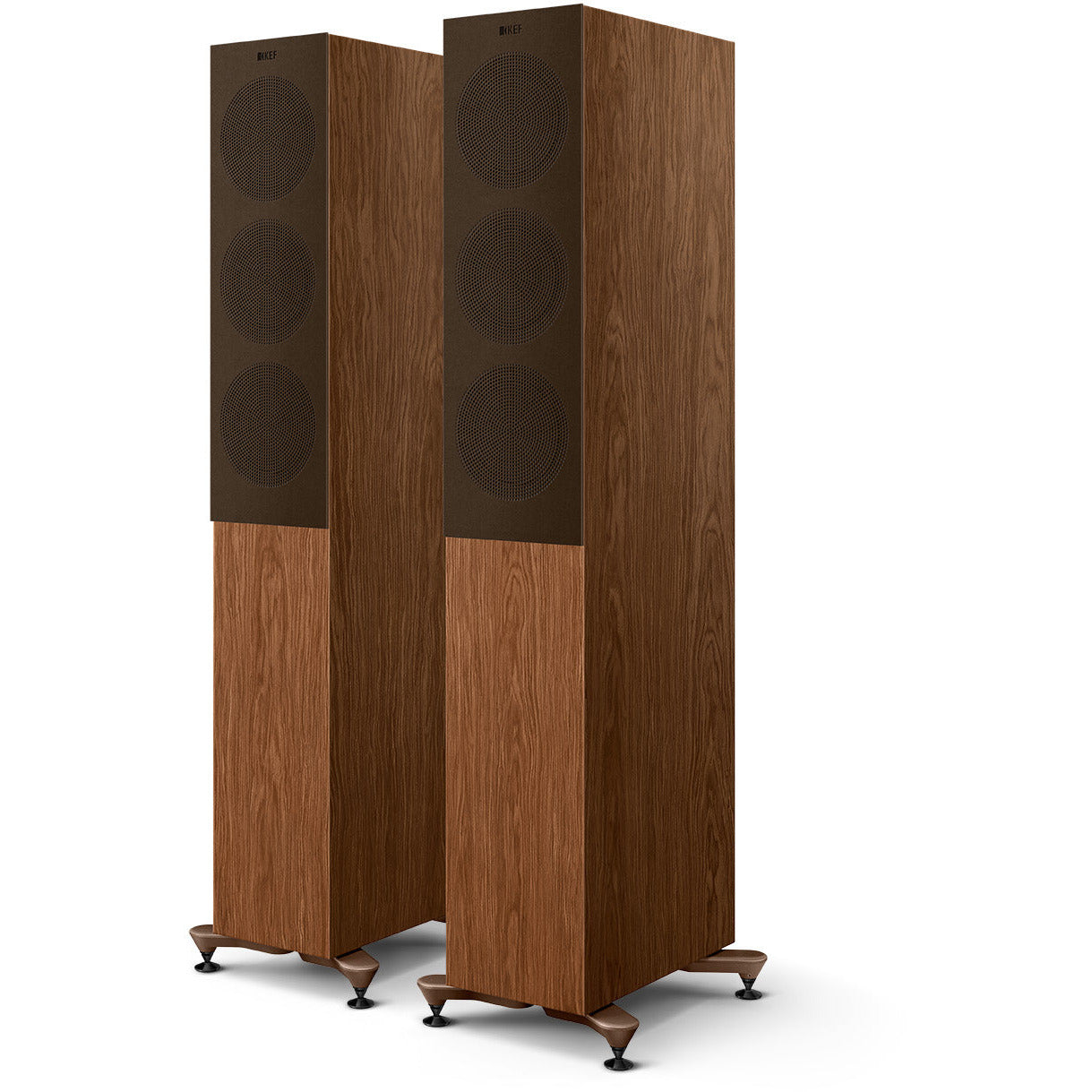 KEF R5 Meta Walnut Grille