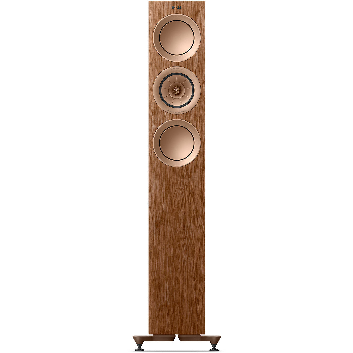 KEF R5 Meta Walnut Front