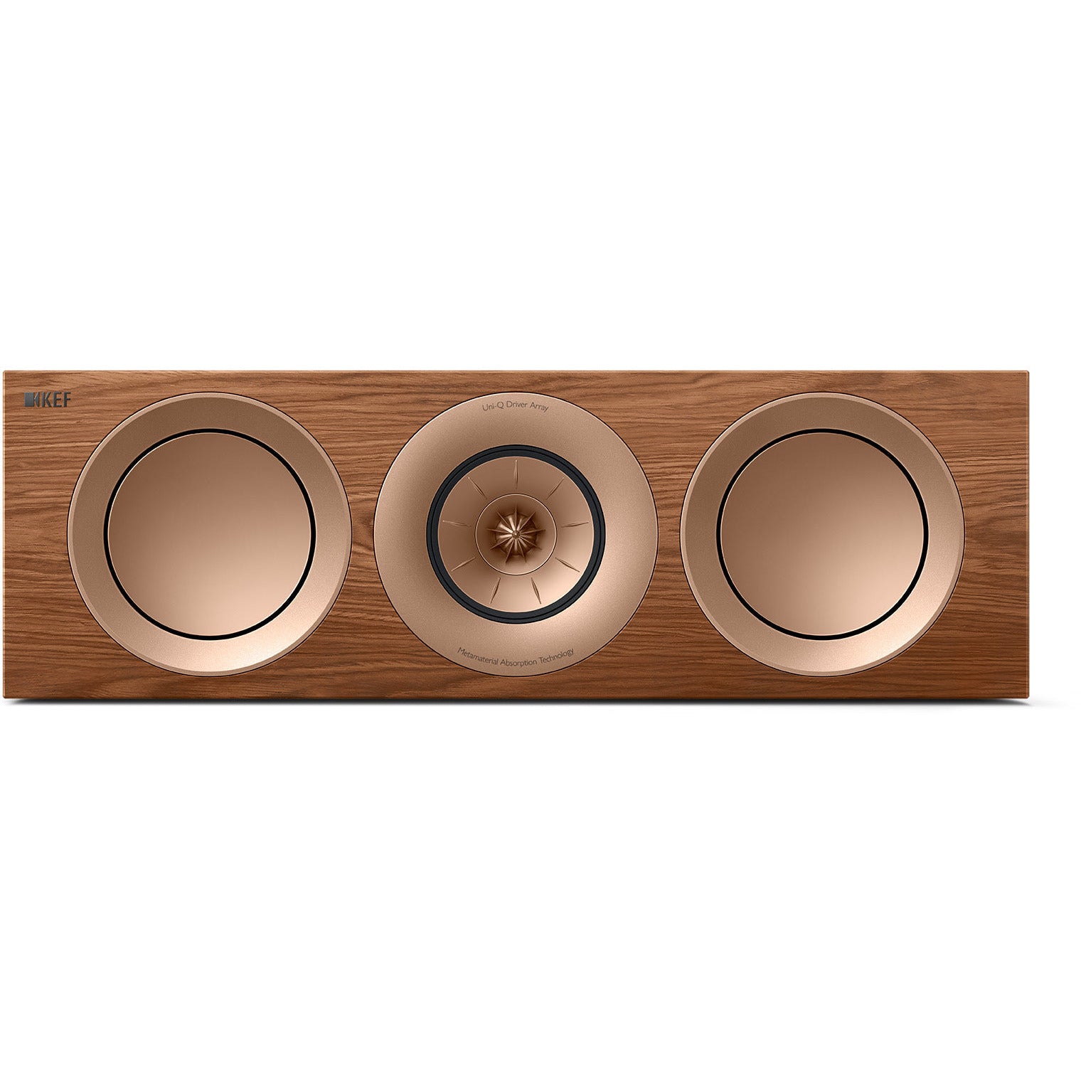 KEF R6 Meta Walnut Front
