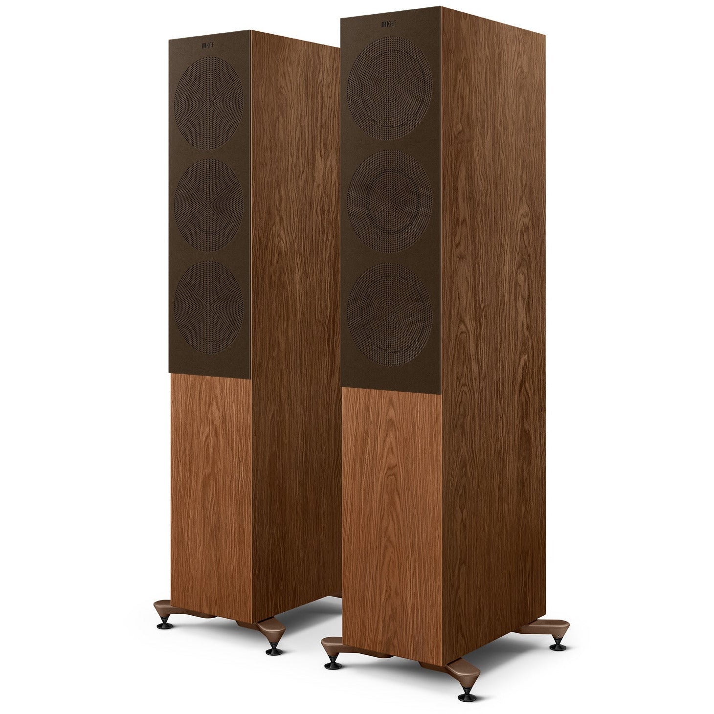 KEF R7 Meta Walnut Grille