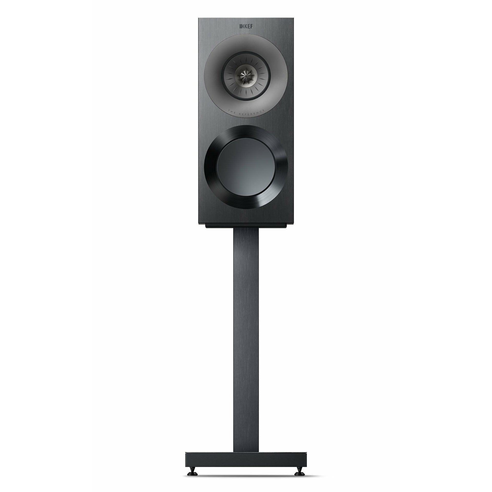 KEF Reference 1 Meta Grey and S-RF1 Black Front